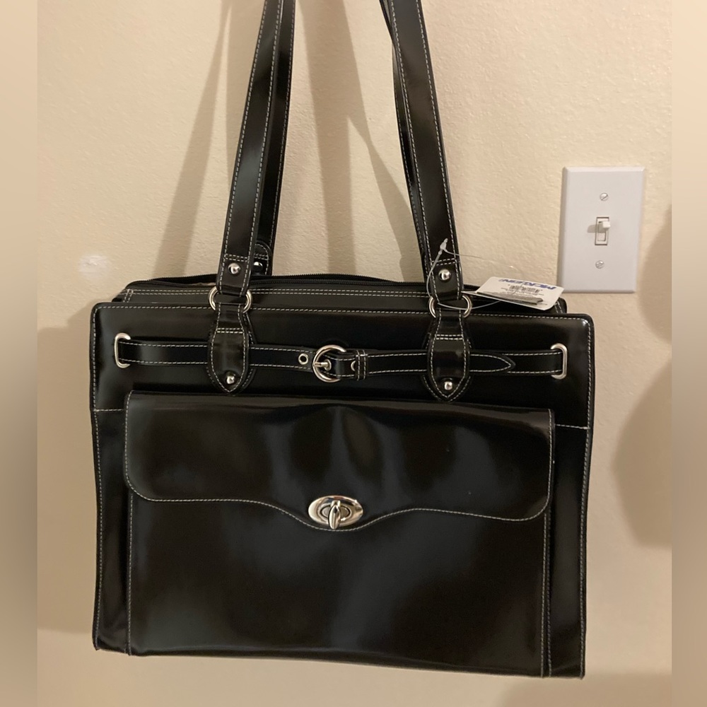Beautiful leather laptop business bag